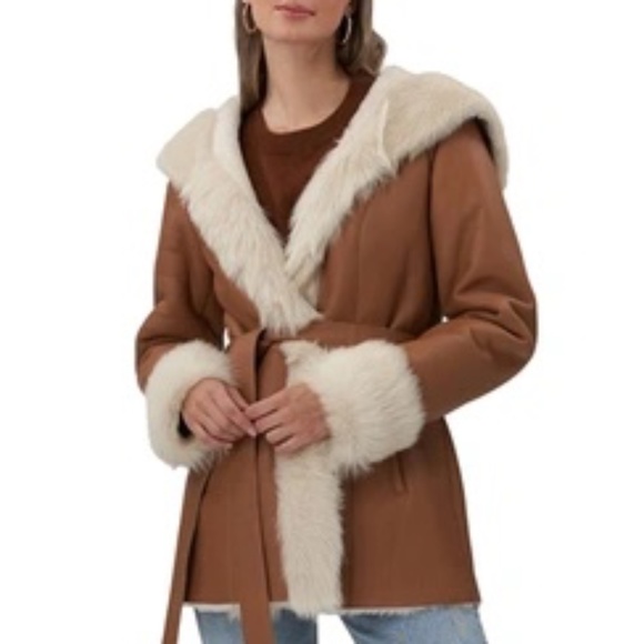 Gorski Hooded Toscana Shearling - Picture 1 of 11